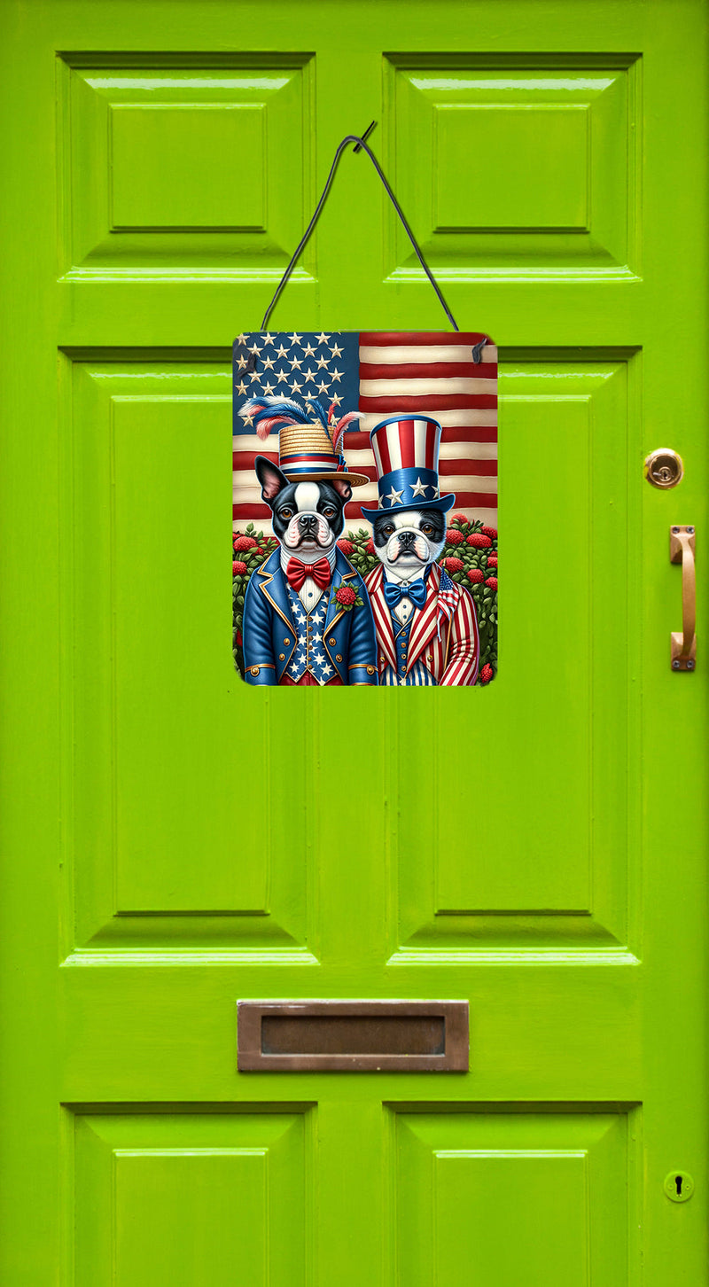All American Boston Terrier Wall or Door Hanging Prints
