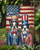 All American Boston Terrier Garden Flag –  Dogs with American Flag Background by Caroline’s Treasures
