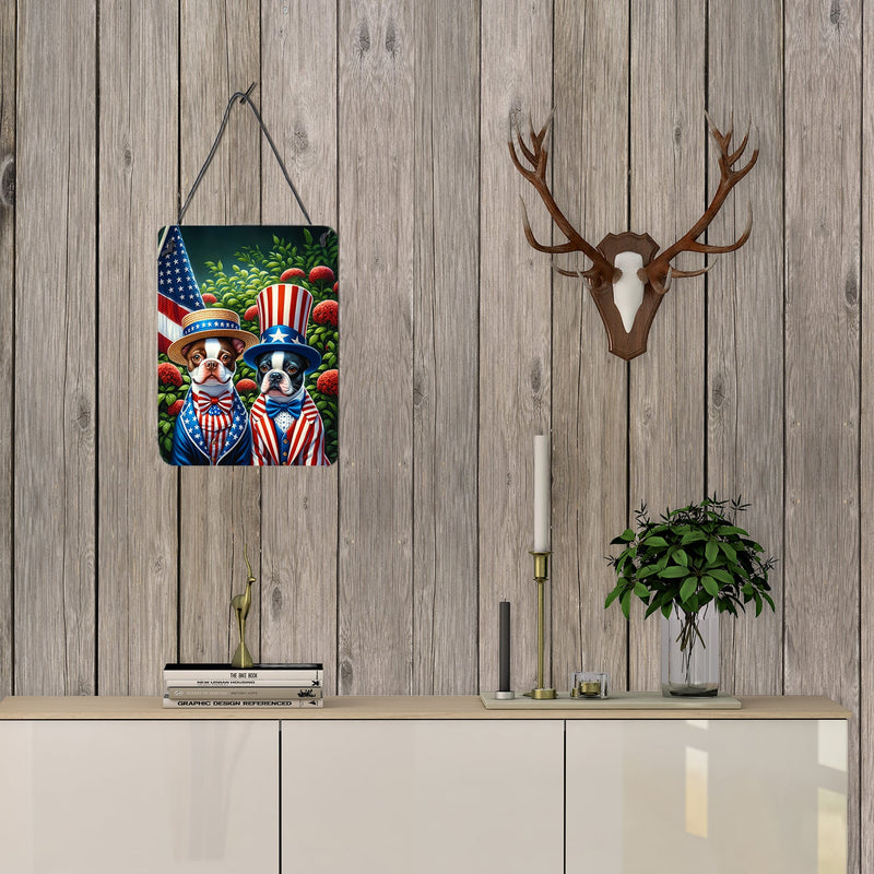 All American Boston Terrier Wall or Door Hanging Prints