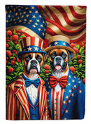 All American Boxer Garden Flag –  Dogs with American Flag Background by Caroline’s Treasures