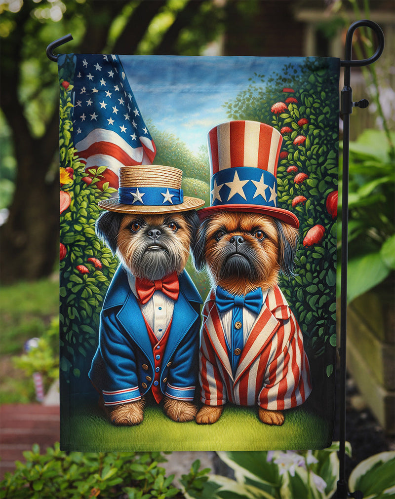 All American Brussels Griffon Garden Flag