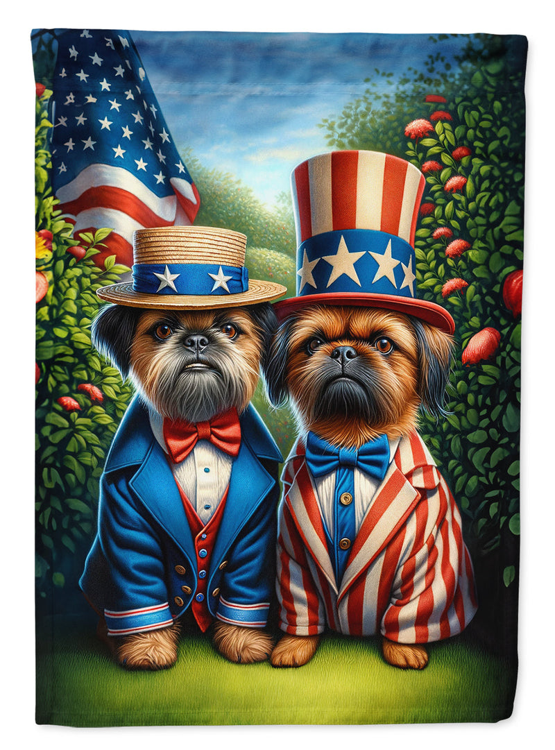 All American Brussels Griffon Garden Flag