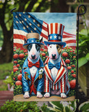 All American Bull Terrier Garden Flag –  Dogs with American Flag Background by Caroline’s Treasures