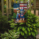All American Cairn Terrier Garden Flag –  Dogs with American Flag Background by Caroline’s Treasures