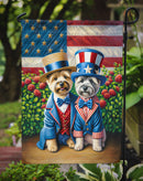 All American Cairn Terrier Garden Flag –  Dogs with American Flag Background by Caroline’s Treasures