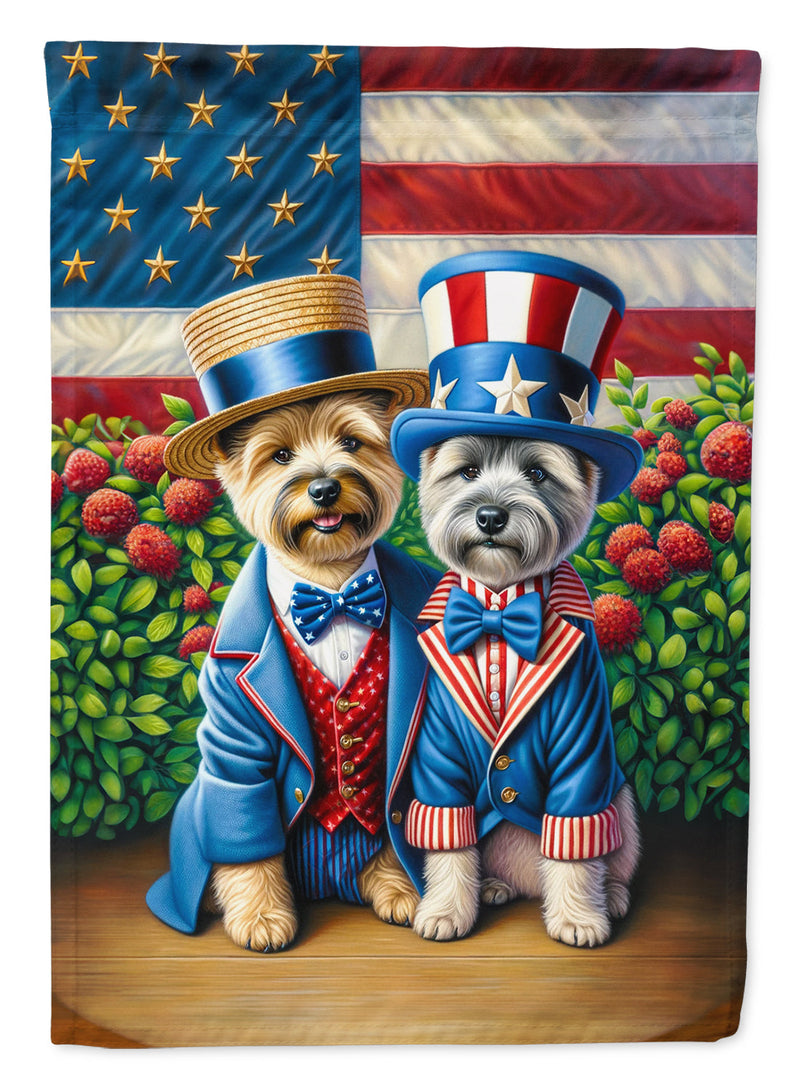 All American Cairn Terrier Garden Flag