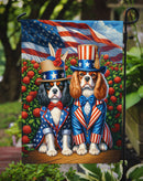 All American Cavalier Spaniel Garden Flag –  Dogs with American Flag Background by Caroline’s Treasures