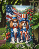 All American Cavalier Spaniel Garden Flag –  Dogs with American Flag Background by Caroline’s Treasures