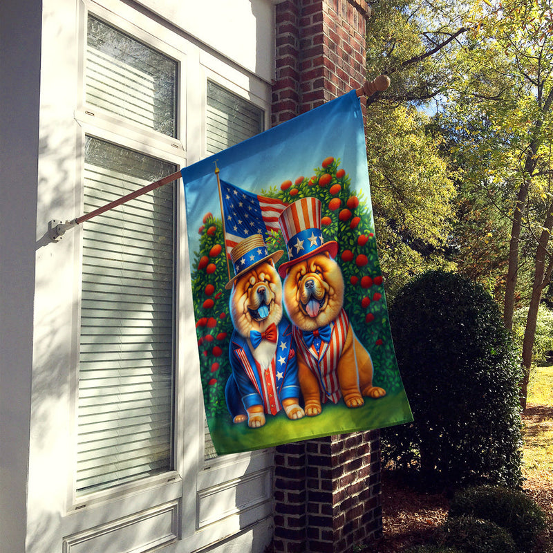 All American Chow Chow House Flag