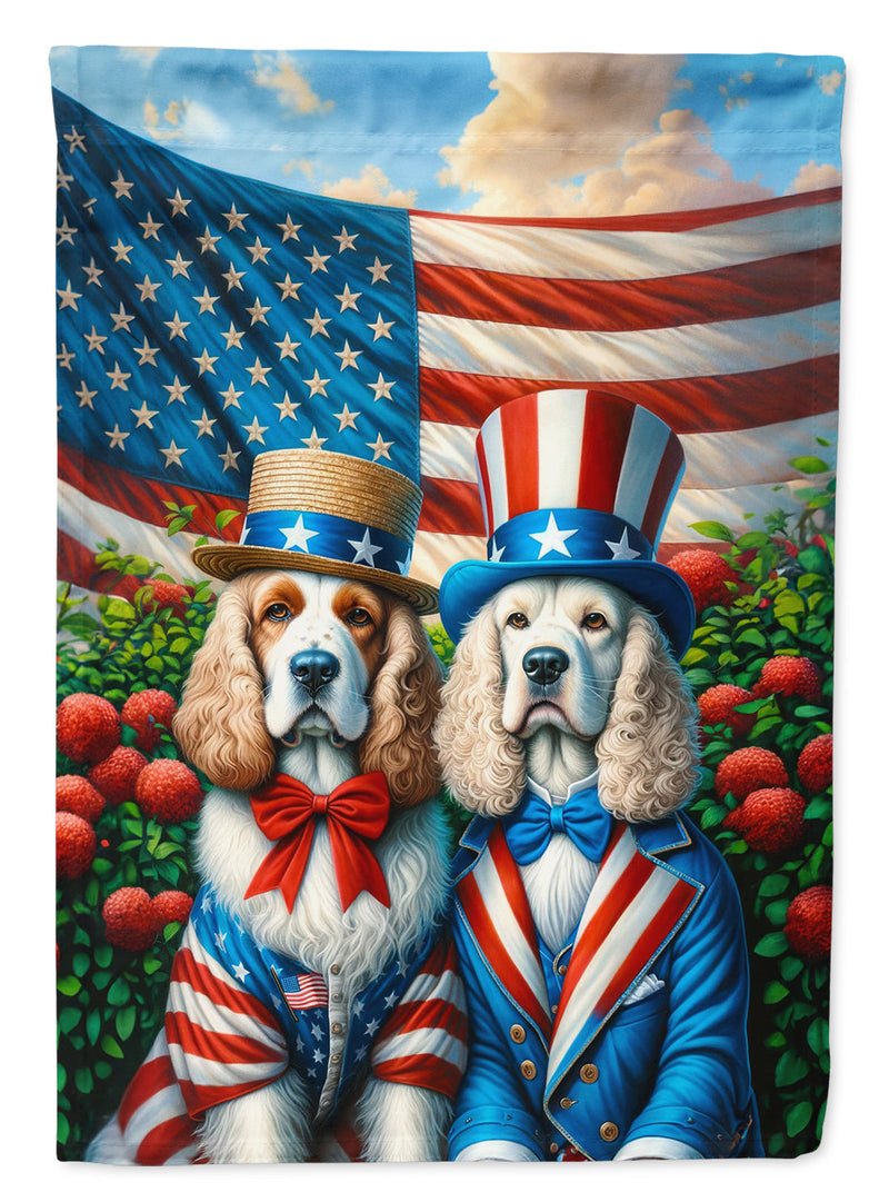 All American Clumber Spaniel House Flag