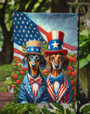 All American Dachshund Garden Flag –  Dogs with American Flag Background by Caroline’s Treasures