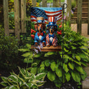 All American Dachshund Garden Flag –  Dogs with American Flag Background by Caroline’s Treasures