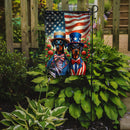 All American Doberman Pinscher Garden Flag –  Dogs with American Flag Background by Caroline’s Treasures