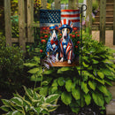 All American English Bull Terrier Garden Flag –  Dogs with American Flag Background by Caroline’s Treasures