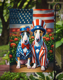 All American English Bull Terrier Garden Flag –  Dogs with American Flag Background by Caroline’s Treasures
