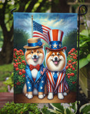 All American Finnish Spitz Garden Flag –  Dogs with American Flag Background by Caroline’s Treasures