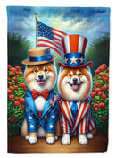 All American Finnish Spitz Garden Flag –  Dogs with American Flag Background by Caroline’s Treasures