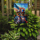 All American German Shepherd Garden Flag –  Dogs with American Flag Background by Caroline’s Treasures