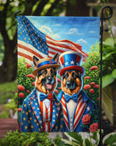 All American German Shepherd Garden Flag –  Dogs with American Flag Background by Caroline’s Treasures