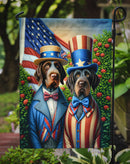 All American German Wirehaired Pointer Garden Flag –  Dogs with American Flag Background by Caroline’s Treasures