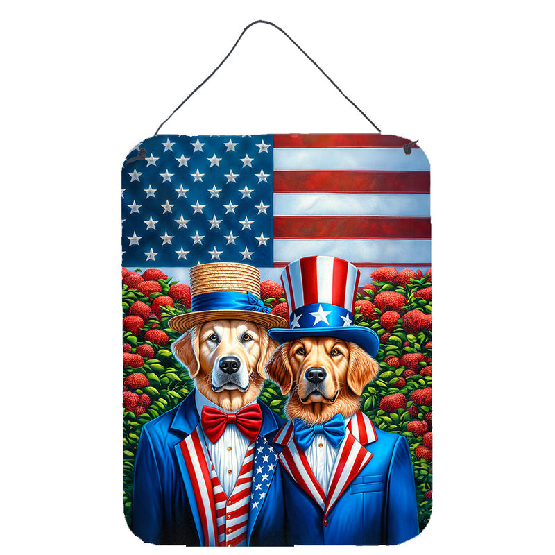 All American Golden Retriever Wall or Door Hanging Prints