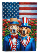 All American Golden Retriever Garden Flag –  Dogs with American Flag Background by Caroline’s Treasures