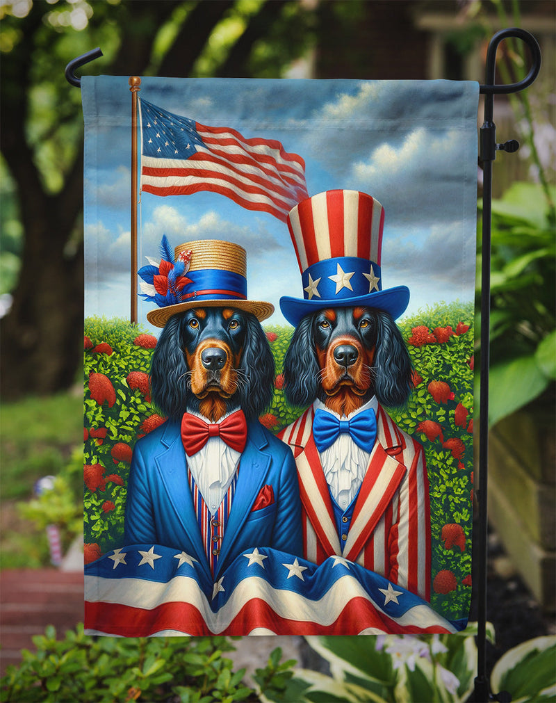 All American Gordon Setter Garden Flag