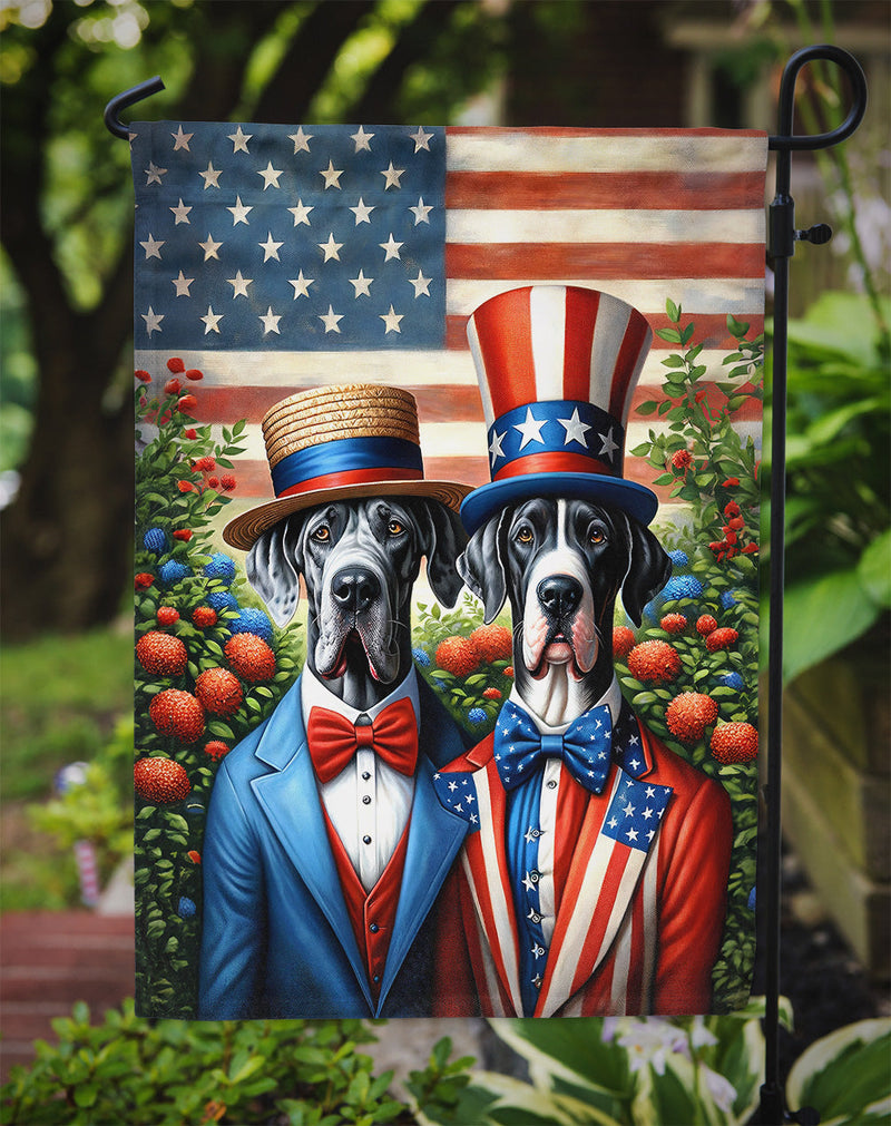 All American Great Dane Garden Flag