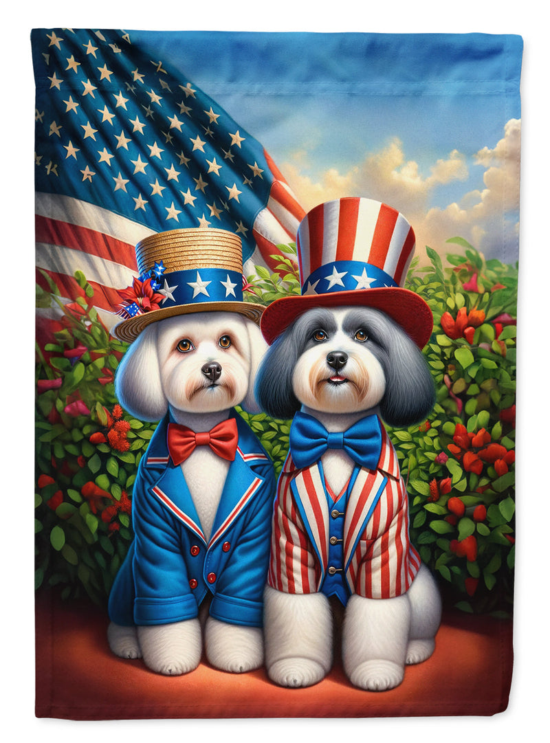 All American Havanese Garden Flag –  Dogs with American Flag Background by Caroline’s Treasures