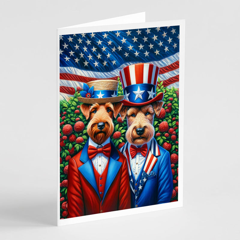 All American Irish Terrier Greeting Cards Pack of 8