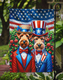 All American Irish Terrier Garden Flag –  Dogs with American Flag Background by Caroline’s Treasures