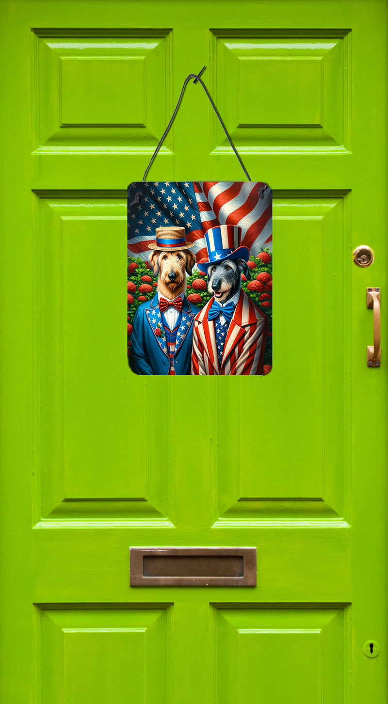 All American Irish Wolfhound Wall or Door Hanging Prints