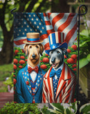 All American Irish Wolfhound Garden Flag –  Dogs with American Flag Background by Caroline’s Treasures