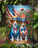 All American Jack Russell Terrier Garden Flag –  Dogs with American Flag Background by Caroline’s Treasures