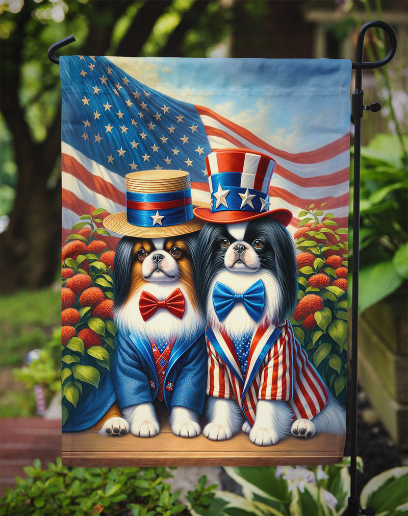 All American Japanese Chin Garden Flag