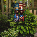 All American Labrador Retriever Garden Flag –  Dogs with American Flag Background by Caroline’s Treasures