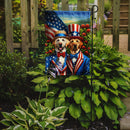 All American Labrador Retriever Garden Flag –  Dogs with American Flag Background by Caroline’s Treasures