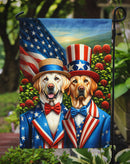 All American Labrador Retriever Garden Flag –  Dogs with American Flag Background by Caroline’s Treasures