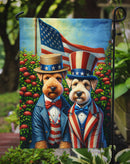 All American Lakeland Terrier Garden Flag –  Dogs with American Flag Background by Caroline’s Treasures