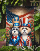 All American Lhasa Apso Garden Flag –  Dogs with American Flag Background by Caroline’s Treasures