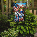 All American Maltese Garden Flag –  Dogs with American Flag Background by Caroline’s Treasures