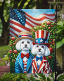 All American Maltese Garden Flag –  Dogs with American Flag Background by Caroline’s Treasures