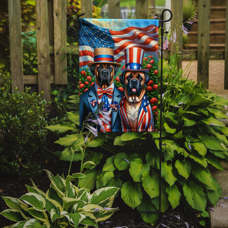 All American Mastiff Garden Flag