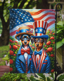 All American Miniature Pinscher Garden Flag –  Dogs with American Flag Background by Caroline’s Treasures