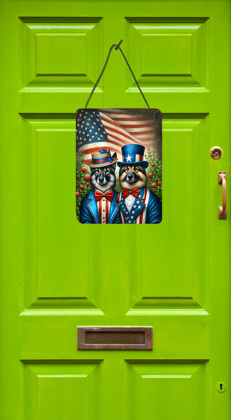 All American Norwegian Elkhound Wall or Door Hanging Prints