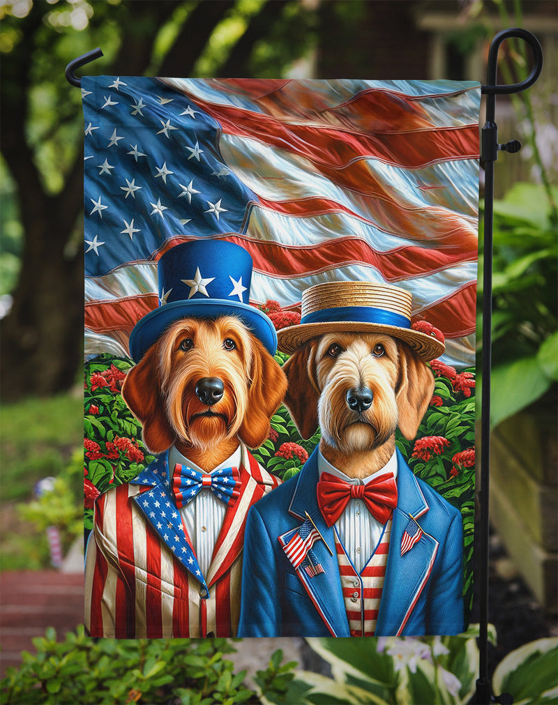 All American Otterhound Garden Flag –  Dogs with American Flag Background by Caroline’s Treasures