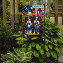 All American Papillon Garden Flag –  Dogs with American Flag Background by Caroline’s Treasures