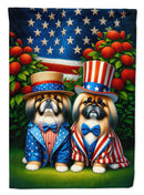 All American Pekingese Garden Flag –  Dogs with American Flag Background by Caroline’s Treasures