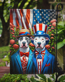 All American Pit Bull Terrier Garden Flag –  Dogs with American Flag Background by Caroline’s Treasures