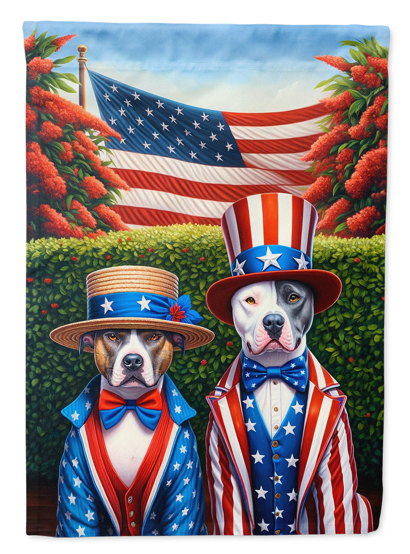 All American Pit Bull Terrier Garden Flag